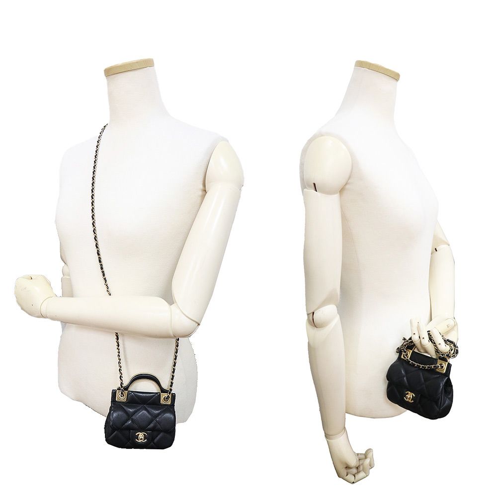 シャネル ミニ マトラッセ グレインカーフ ショルダーバッグ CHANEL - シャネル CHANEL ボーイシャネル ミニ マトラッセ