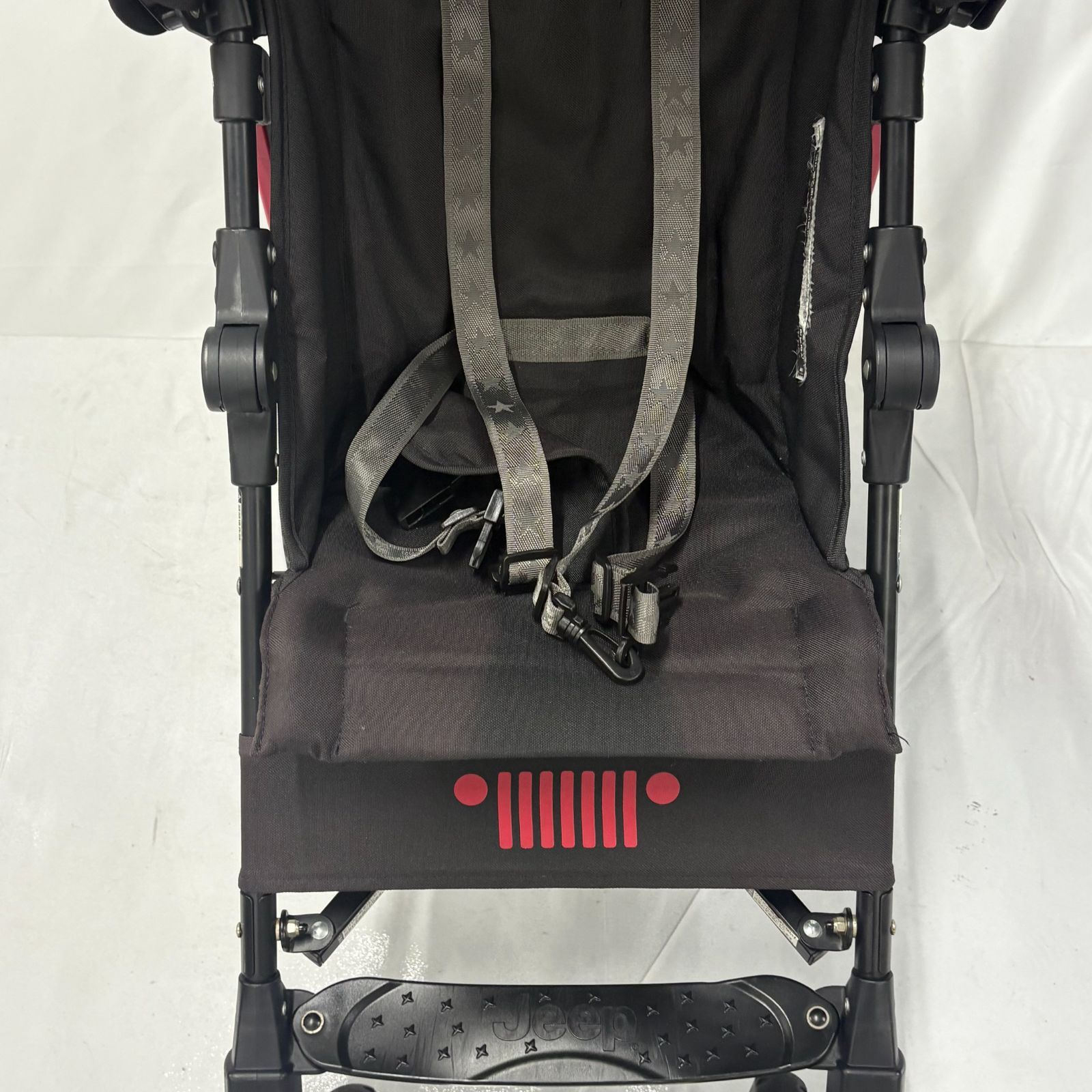 美品 Jeep ベビーカー B型 バギー レッド ブラック 黒 赤 - メルカリ