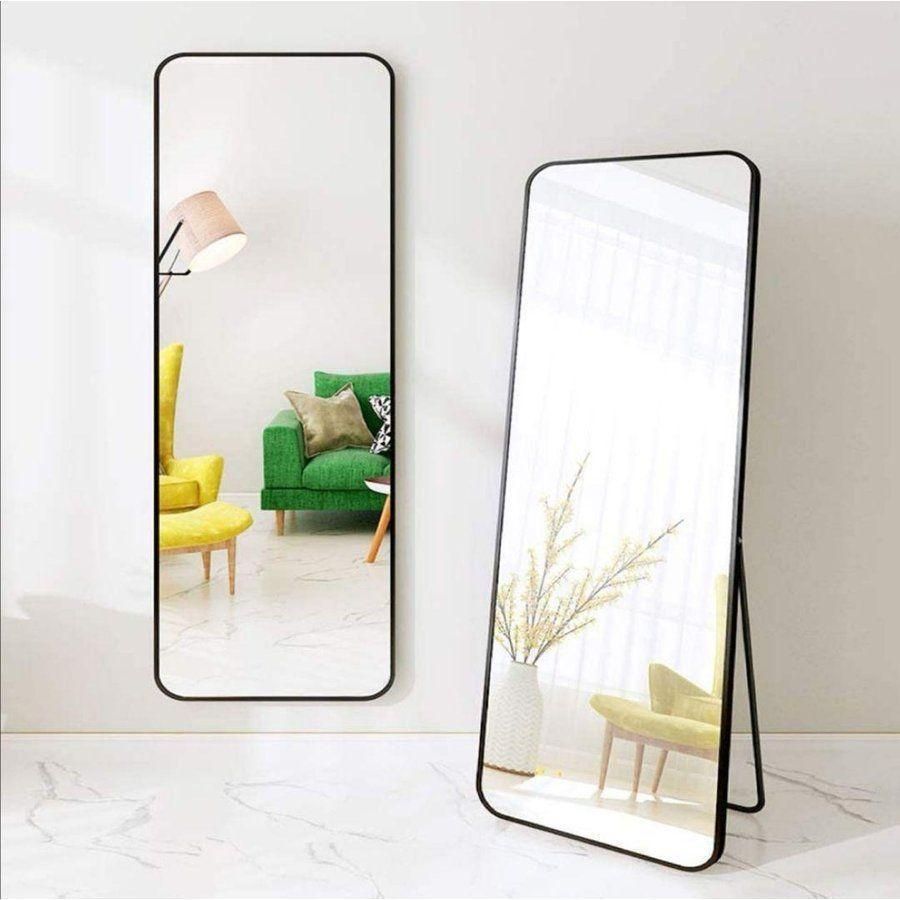 スタンドミラー 165cm*60cm 全身鏡 壁掛け立て掛け ゴールド 600 2024