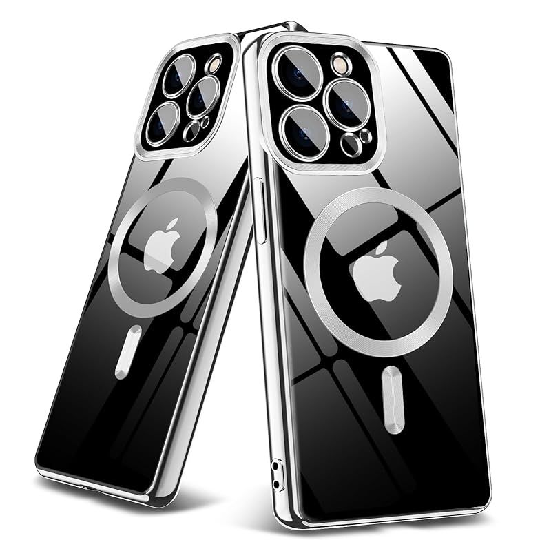 新品　iPhone 15 Pro 用ケース クリア マグネット搭載 耐衝撃 薄型 全面保護 TPUケースクリア メッキ加工 TPU バンパー 透明 落下防止 耐衝撃 擦り傷防止 指紋防止 アイフォン15 pro用ケースカバー 