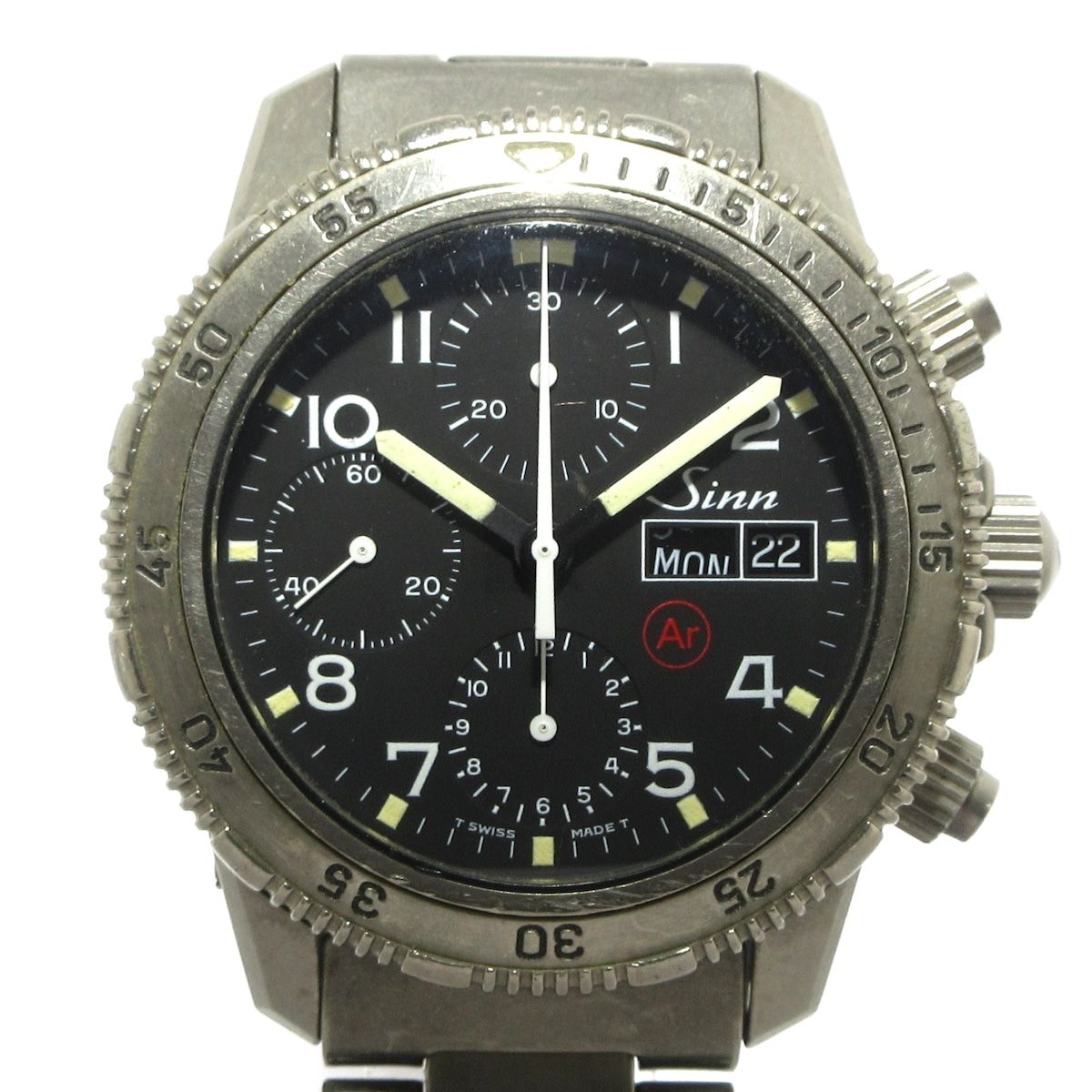 Sinn ジン 腕時計 - 203.TI.Ar メンズ チタン|クロノグラフ 黒
