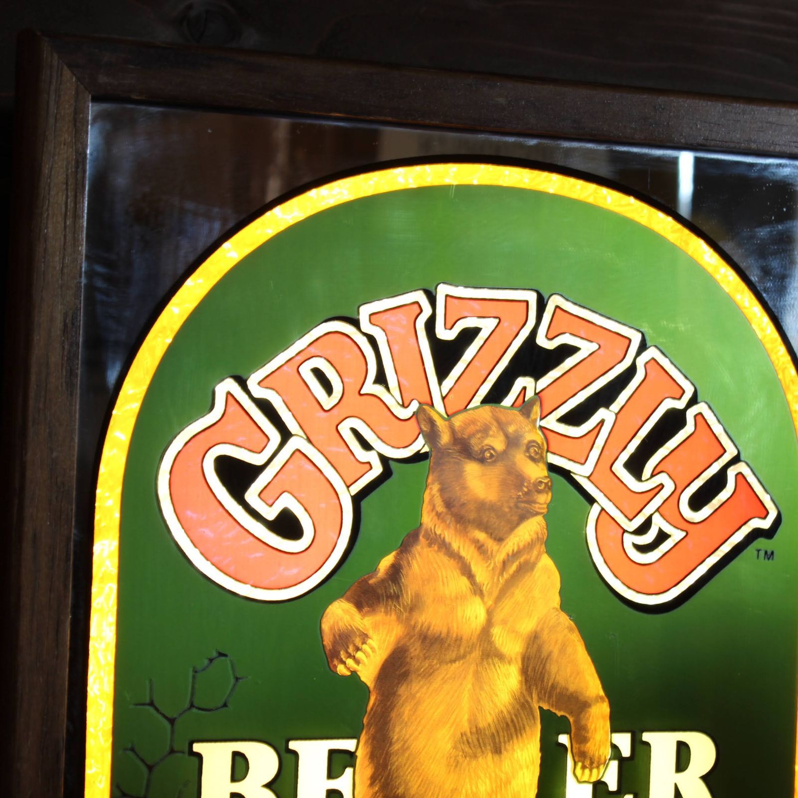 GRIZZLY BEER パブミラー GRIZZLY BEER パブミラー