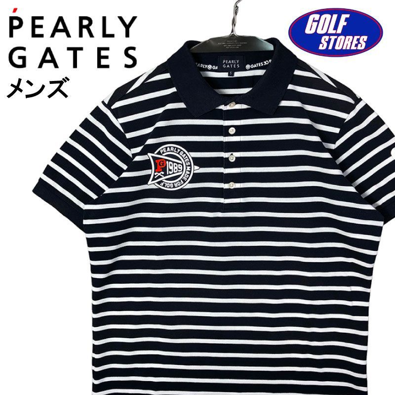 PEARLY GATES パーリーゲイツ 2021年モデル 半袖ポロシャツ ネイビー系 
