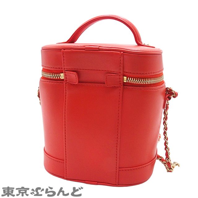 CHANEL バニティバックココマーク　レッド シャネル CHANEL ココマーク バニティバッグ 2WAY ハンドバッグ