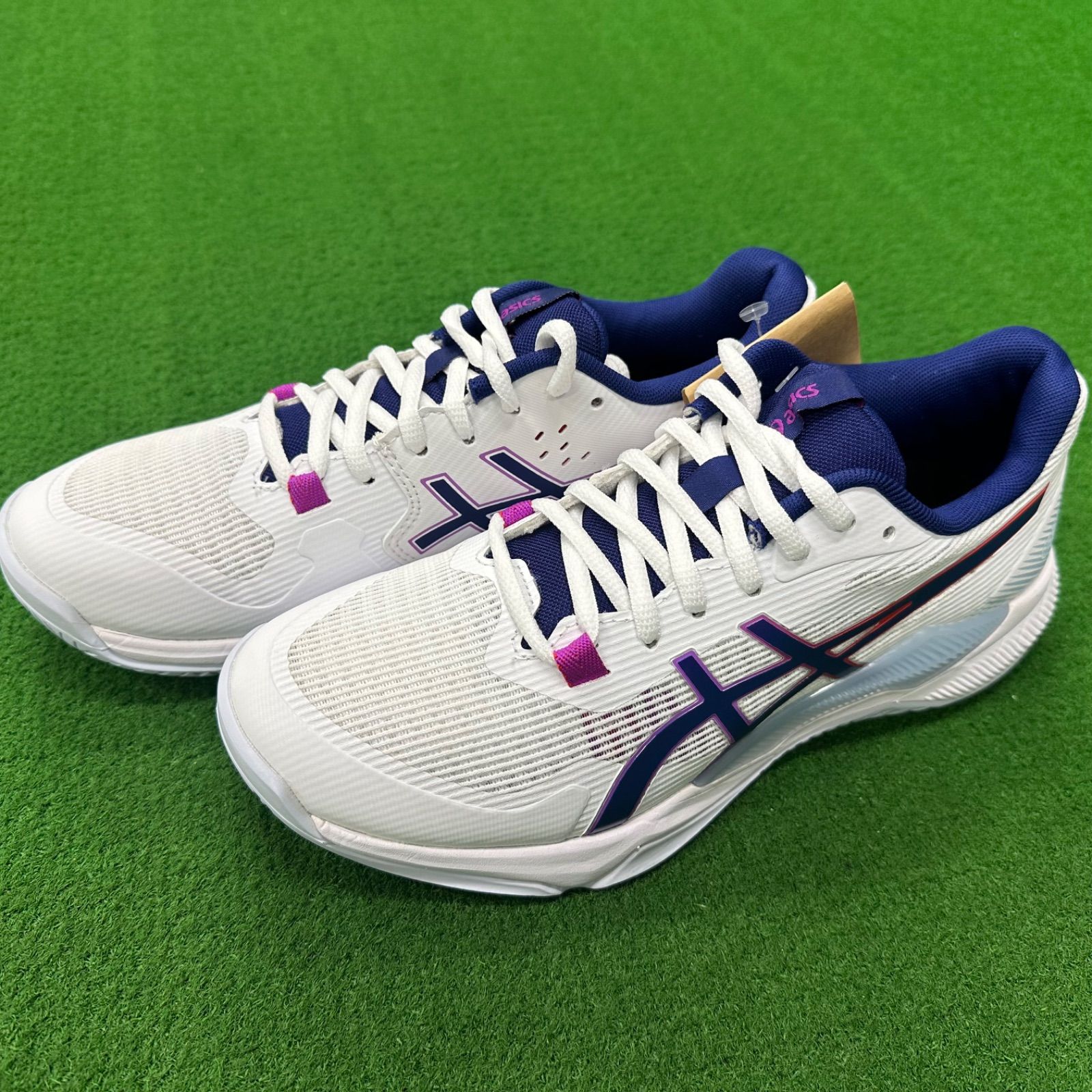 asics バレーボールシューズ ホワイト/ネイビー シューズバレー