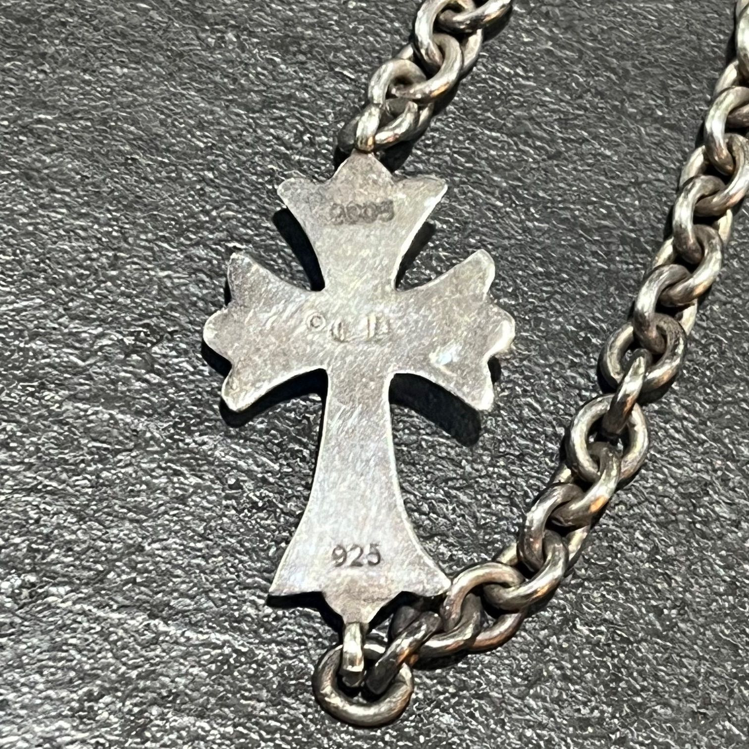 CHROME HEARTS タイニー CHクロス チェーン ブレスレット クロム
