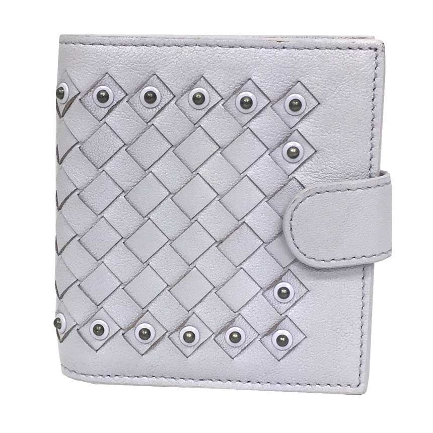 セール ボッテガヴェネタ BOTTEGA VENETA イントレチャート レザー 折 