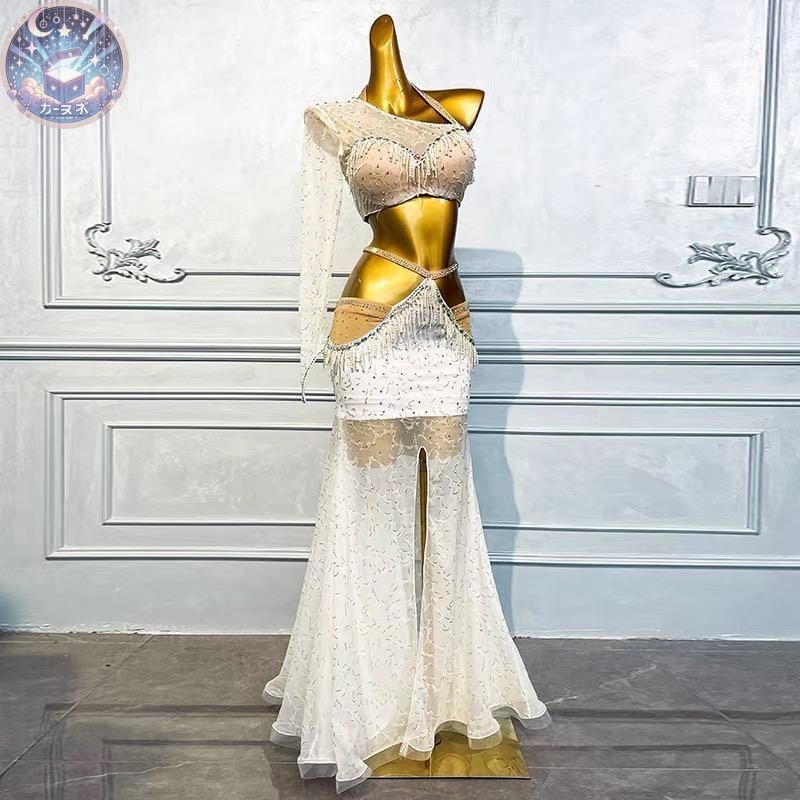 ベリーダンス衣装 ブラベルトスカートセットアップ オーダーメイド ベリーダンス衣装 ブラベルトスカート3点セット HJ 121386 202305