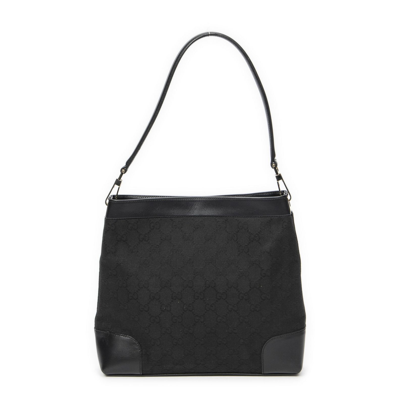 GG ショルダーバッグ黒GGキャンバスA