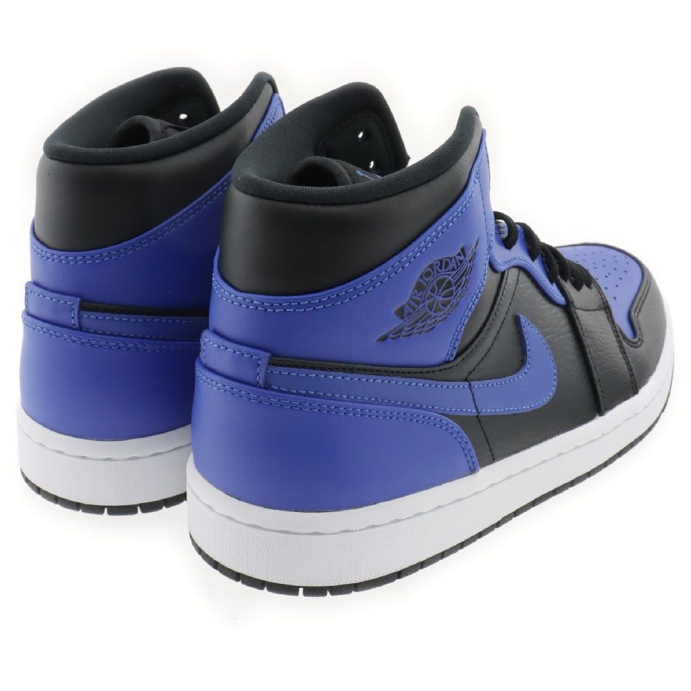 NIKE (ナイキ) AIR JORDAN 1 MID 554724-077 エアジョーダン1 ハイパーロイヤル ミッドカットスニーカー US8/26cm  ブラック/ブルー - メルカリ