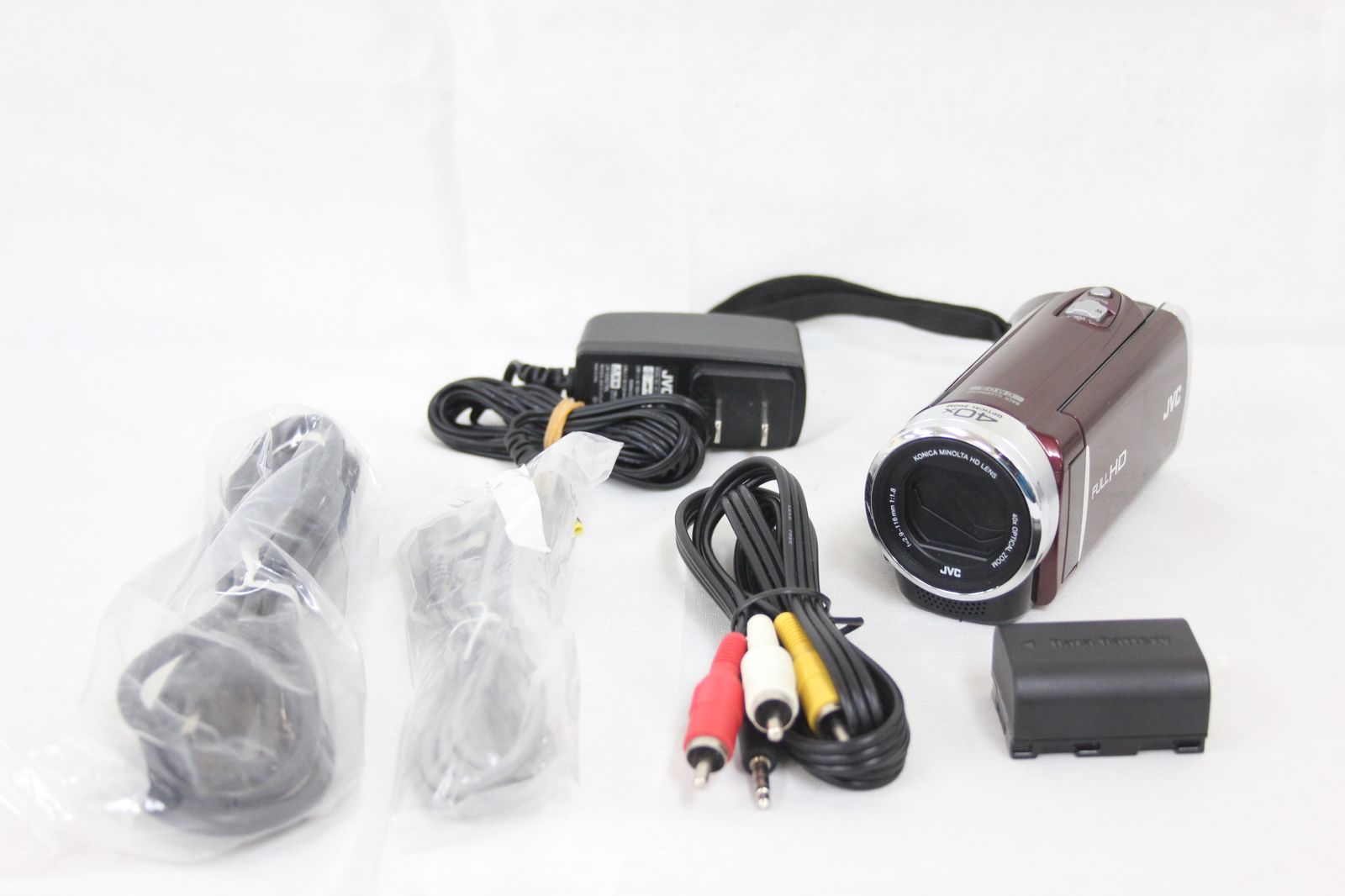 カメラ 【返品保証】 【録画再生確認済み】JVC Everio GZ-E180-R