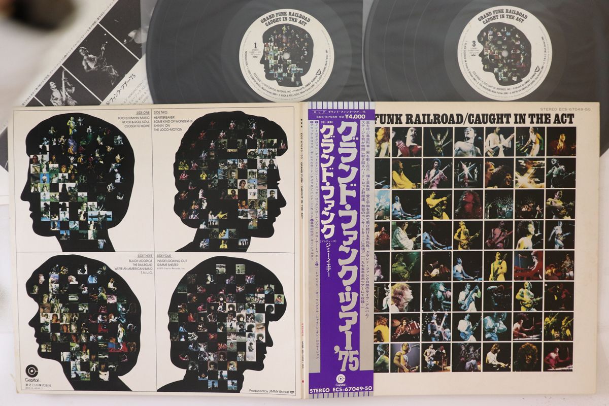 2LP Grand Funk Railroad Caught In The Act ECS6704950 CAPITOL