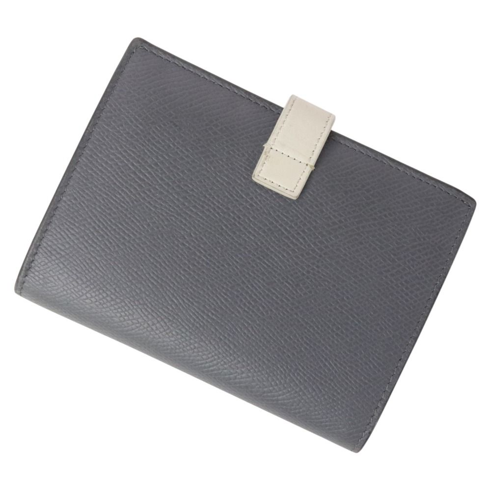 セリーヌ CELINE 二つ折り財布 ミディアムストラップウォレット グレー