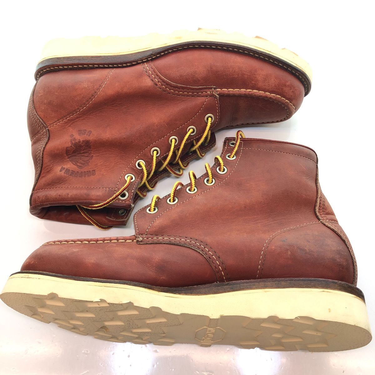 CHIPPEWA チペワ モックトゥブーツ 初期白タグ 90s ワーク レザー 革