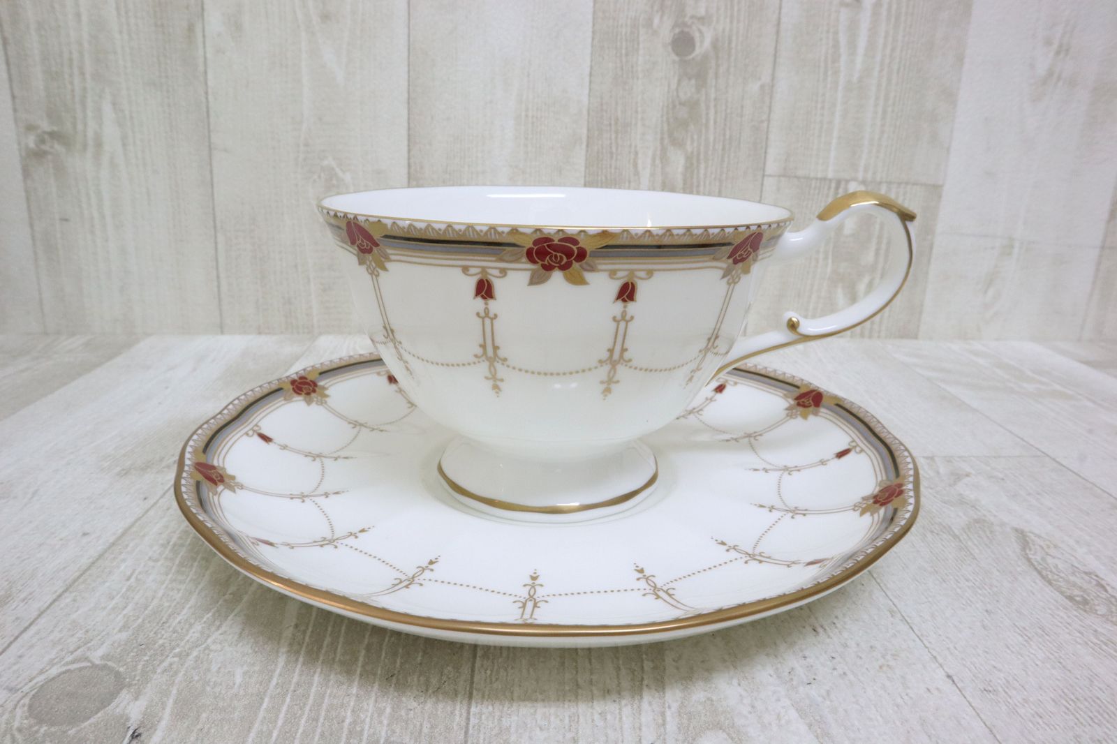 NARUMI ナルミ ローズガーランド カップ＆ソーサー 6客 セット - メルカリ