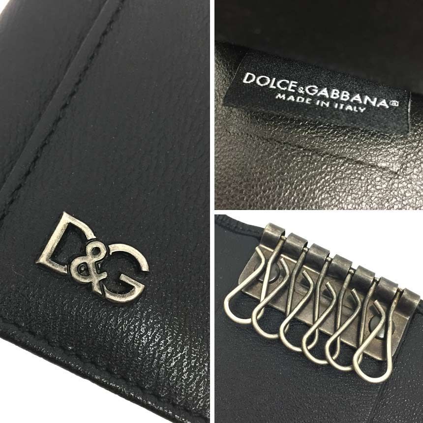 買取売値 DOLCE＆GABBANA ドルガバ キーケース 6連 ブラック aq8577 - 小物