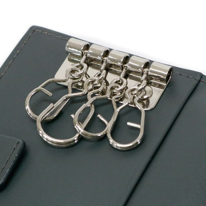 ポールスミス Paul Smith ブライトストライププラー  ＆ キーケース サフィアーノレザー BPS641 二つ折り財布 L字ファスナー ミニ財布 コンパクトウォレット マルチケース メンズ レディース ブラック 美品 中古 mbe25010 ポールスミス Paul Smith ブライトストライププラー コイン ＆ キー