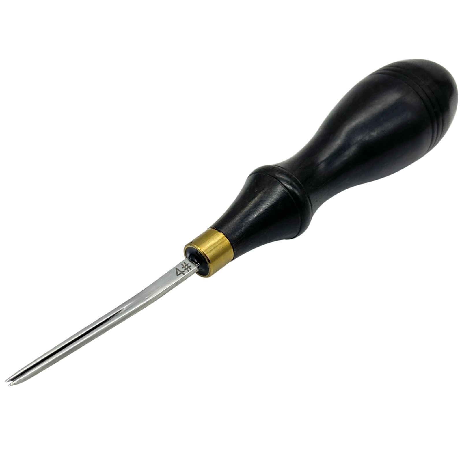 0.7mm Active Island ヘリ落とし レザークラフト 革工具 エッジャー ステンレス 黒檀 a078 (0.7mm)