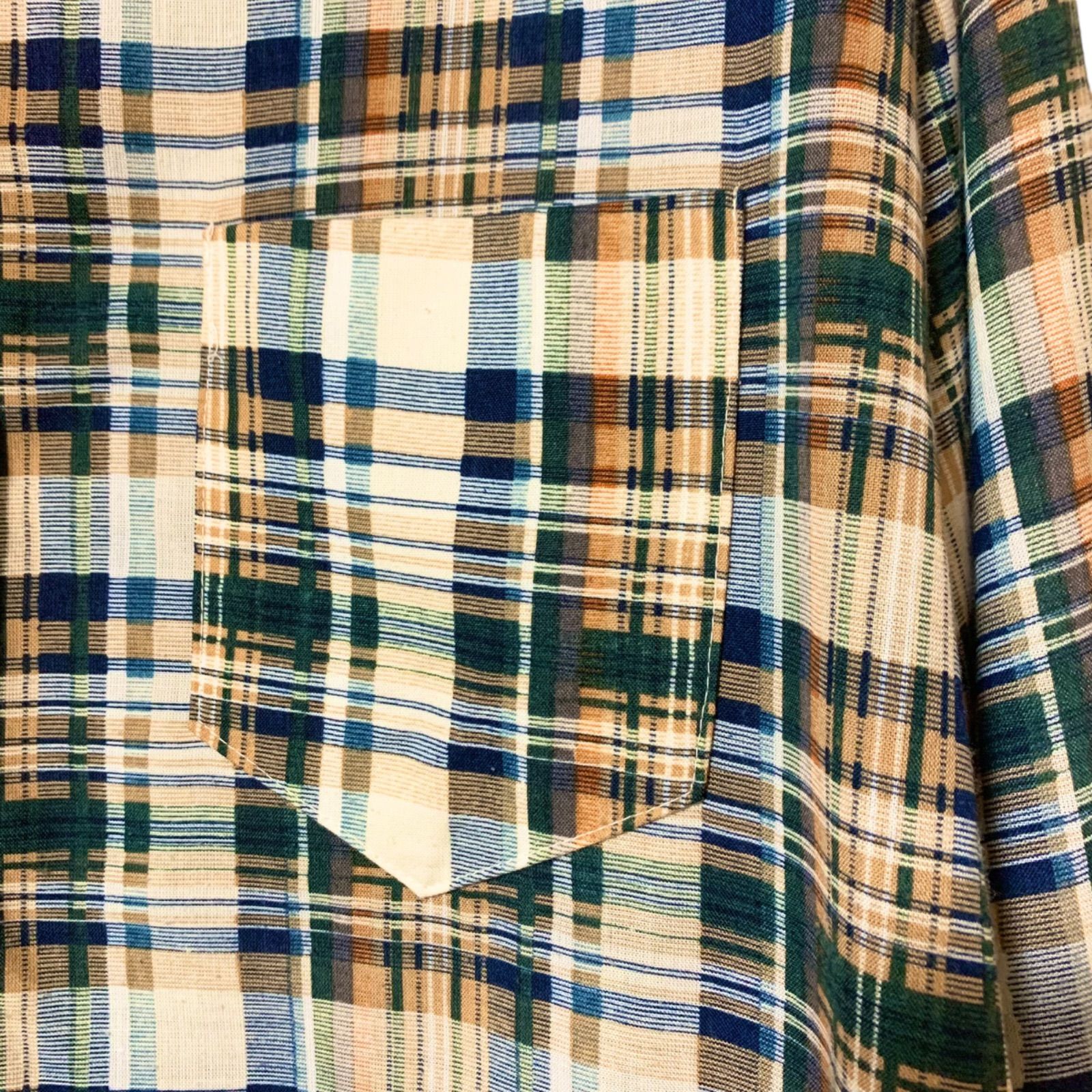 【Rare】70's Jantzen Check Shirts 【XL】60年代 70年代 ジャンセン チェックシャツ ヴィンテージシャツ ポリシャツ