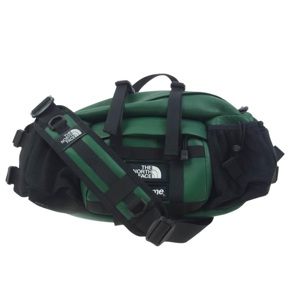 Supreme シュプリーム 18AW × NorthFace Leather Mountain Waist Bag ノースフェイス レザー マウンテン ウェストバッグ グリーン系