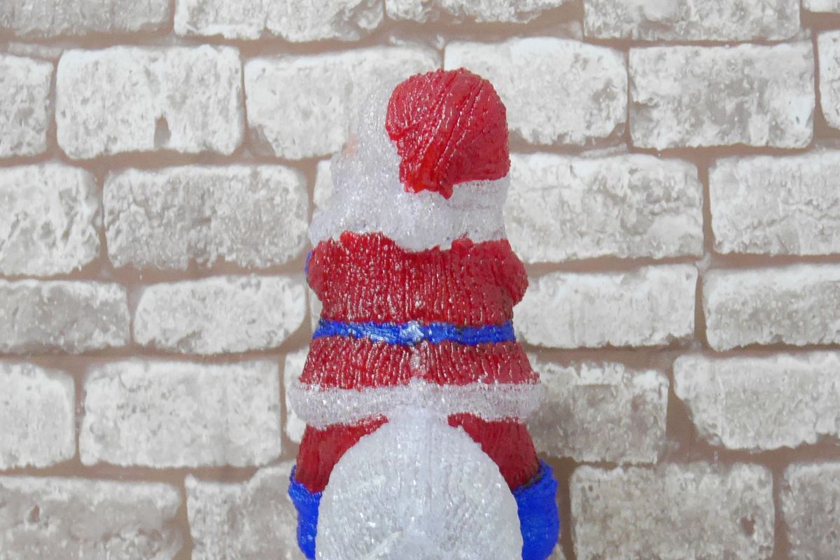 【在庫限りの大特価】 クリスマス USB LED イルミネーション クリスタル サンタクロース TAC-17