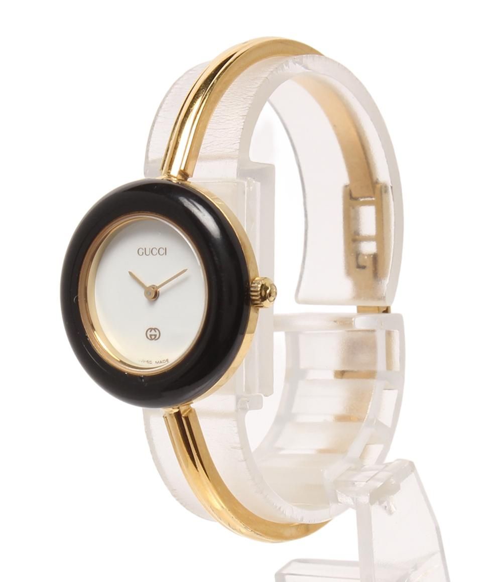 グッチ 腕時計 1100-L クオーツ ホワイト レディース GUCCI