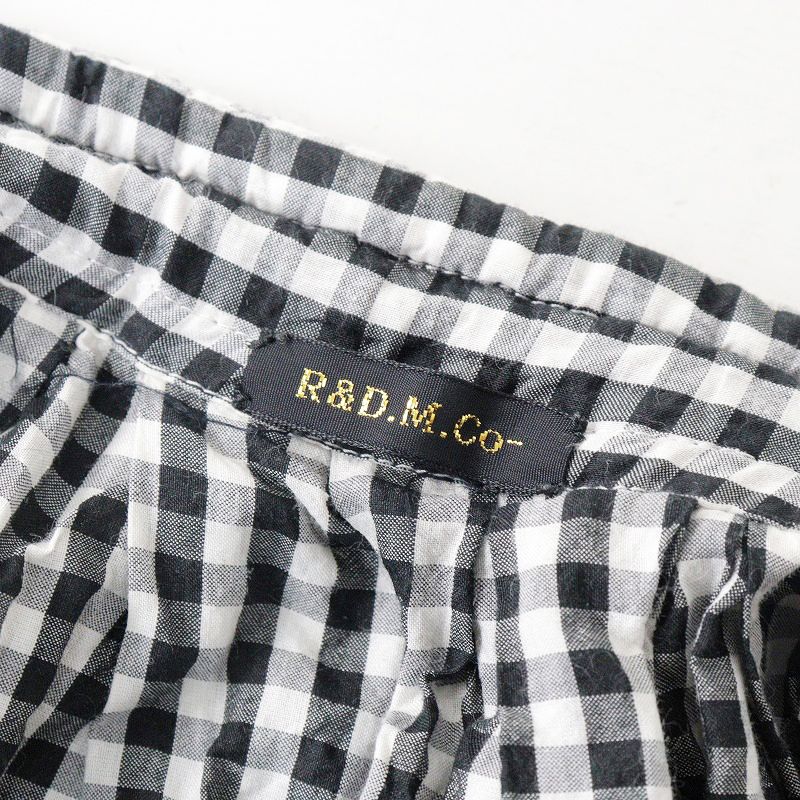 （美品）オールドマンズテーラーR&D.M.Co シルクハーフパンツ　ブラック 美品）オールドマンズテーラーR&D.M.Co シルクハーフパンツ