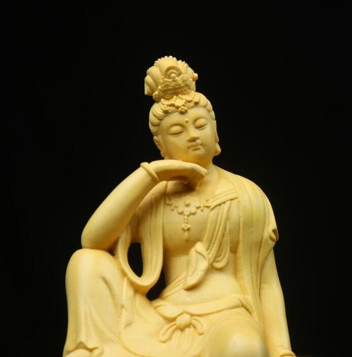 精密細工 木彫り 仏像 自在観音 観音像 置物 彫刻 - メルカリ