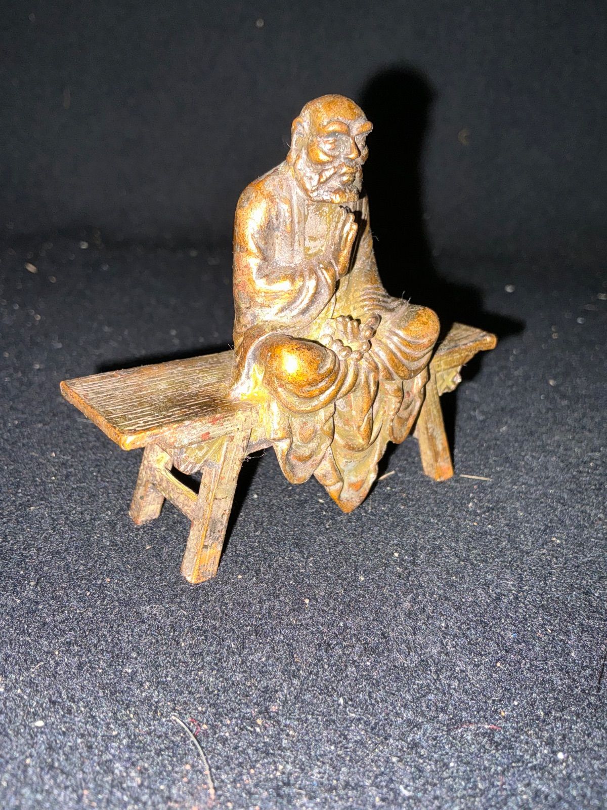 達磨太師 羅漢坐像 阿羅漢坐像 古銅製 金属工芸 仏教美術 中国