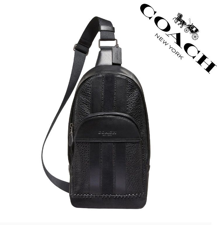 セール中】COACH コーチバッグ F49333 ブラック ボディーバッグ  