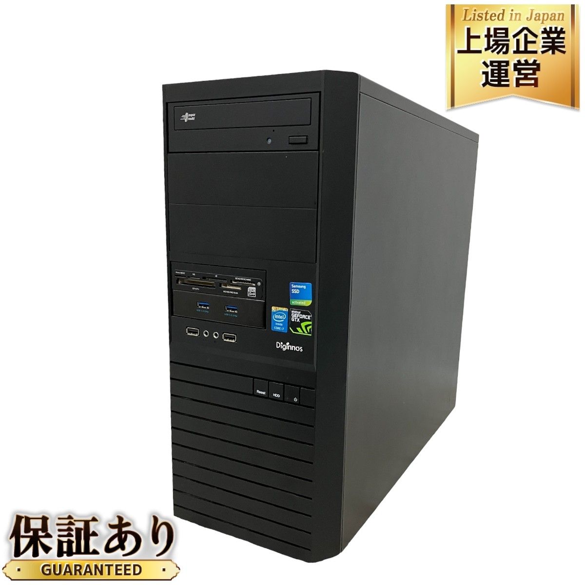 THIRDWAVE デスクトップ パソコン i7-4770K 4GB SSD 120GB GTX 1060 6GB Win10 中古 M8792024  - 東京都渋谷区