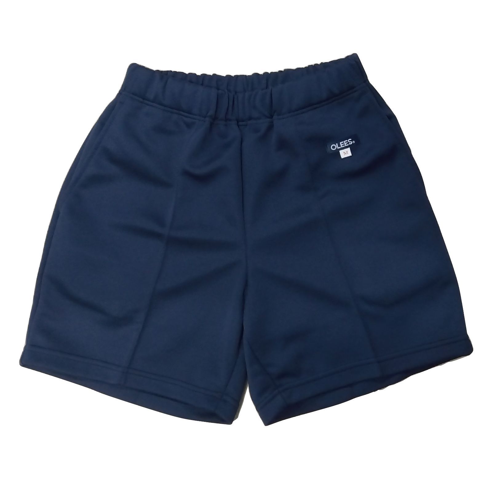 値下げ品・新品】OLEES ハーフパンツ ネイビー 紺 脇ポケット 丈