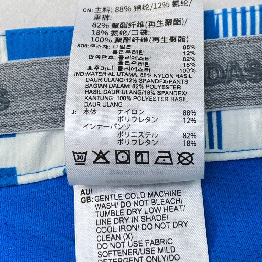 サイズ：S ADIDAS GOLF アディダスゴルフ 2022年 インナー付 スカート 総柄 ブルー系 [240101453980] ゴルフウェア レディース ストスト サイズ：S ADIDAS GOLF アディダスゴルフ 2022年 インナー付