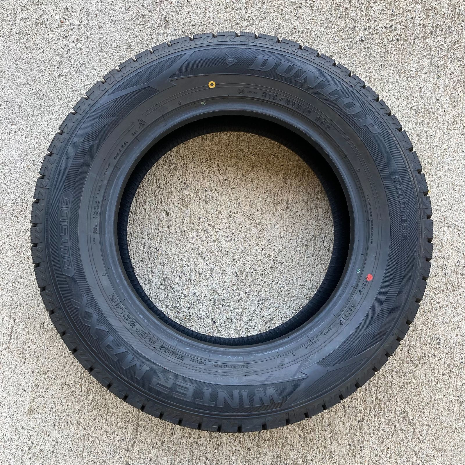 215/65R16 DUNLOP WINTER MAXX WM02 2021年