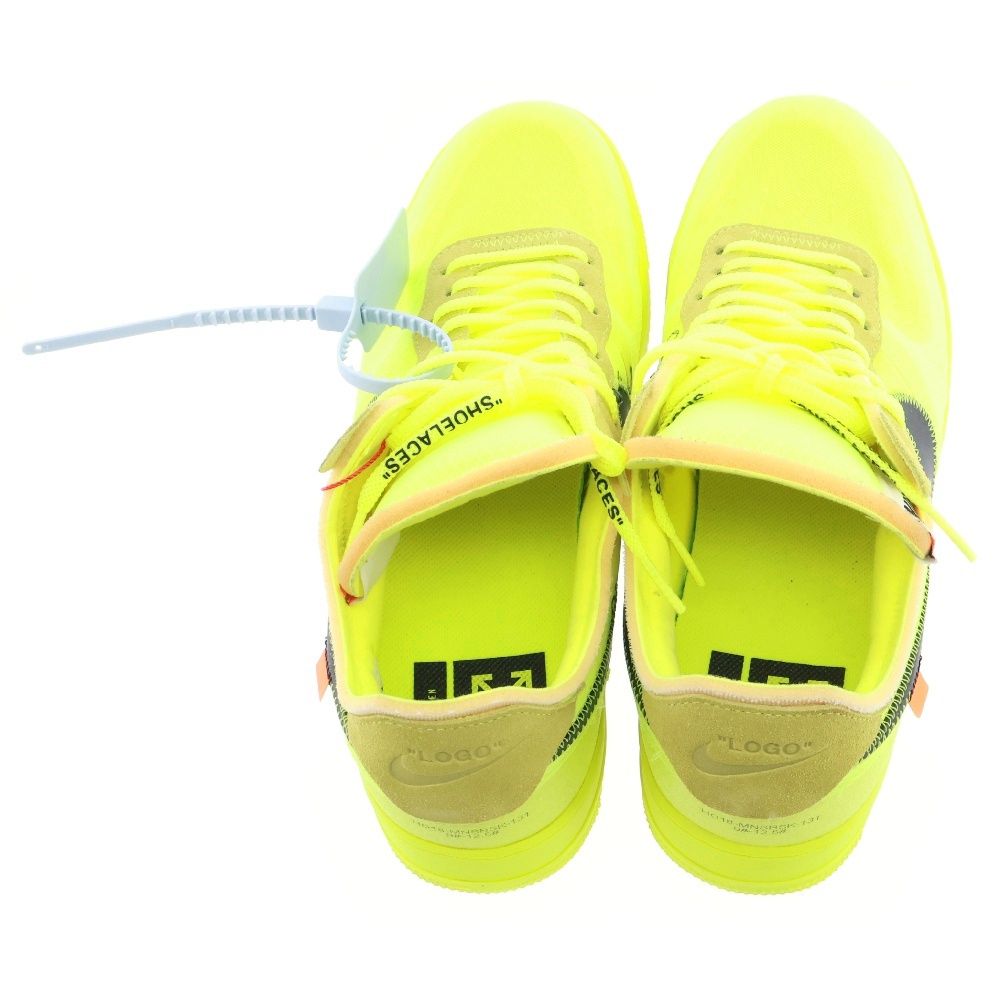 NIKE (ナイキ) × OFF-WHITE THE 10 AIR FORCE 1 LOW VOLT オフホワイト エアフォースワン  ローカットスニーカー ボルト イエロー US11/29cm AO4606-700