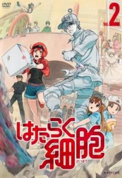 DVD「はたらく細胞!!(2期)１・２・３巻(未完)」レンタル落ちジャケットなし DVD「はたらく細胞!!(2期)1・2・3巻(未完)」レンタル落ち
