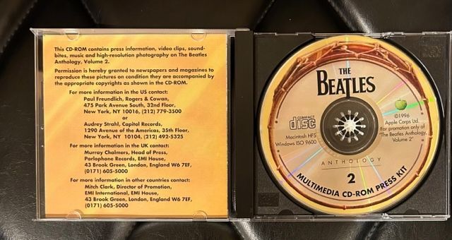 【コレクターズアイテム！】Beatles　Anthology 2 Multimedia CD-ROM Press Kit　ビートルズ