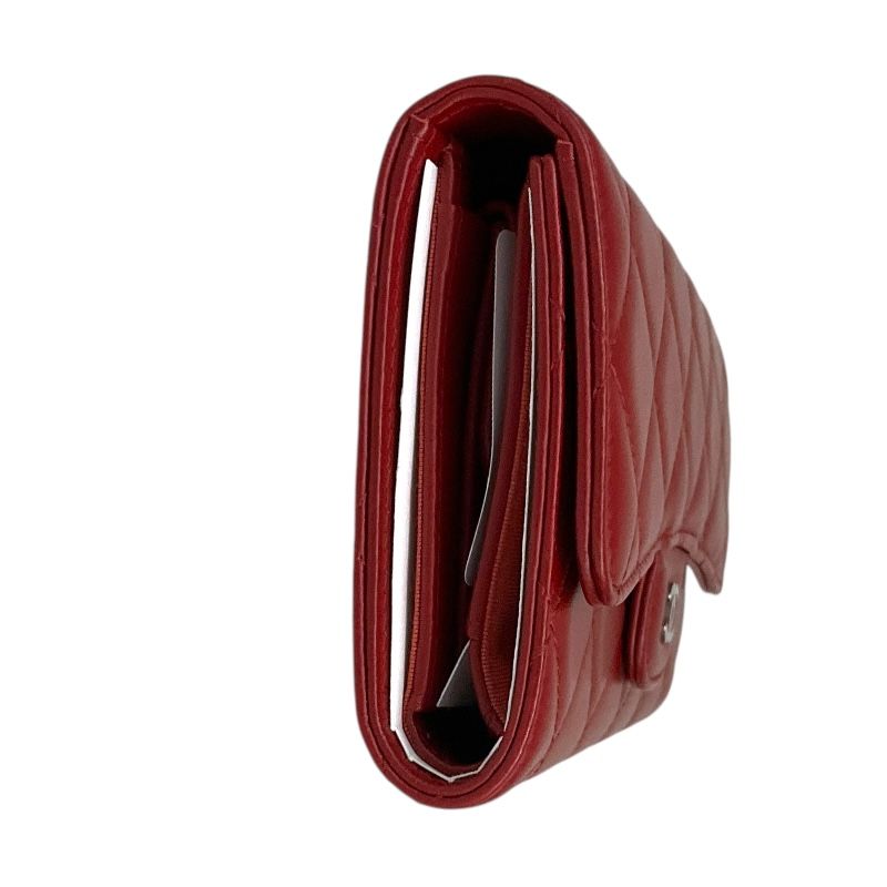 ロングフラップウォレット レッド