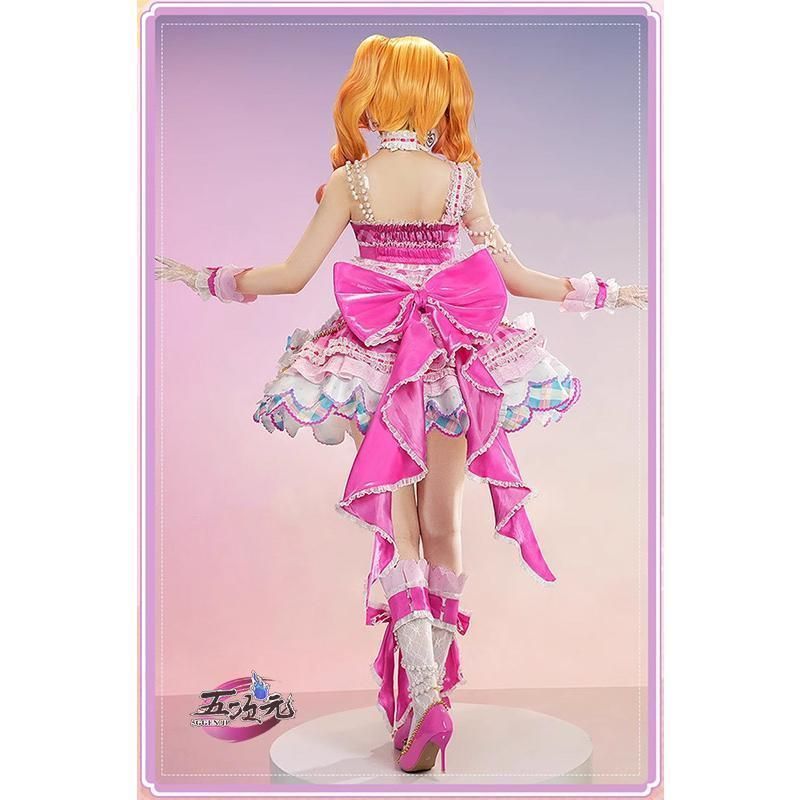 三分妄想 アイカツスターズ! 虹野ゆめ コスプレ プルミエールベリーコーデ ウィッグ 追加可