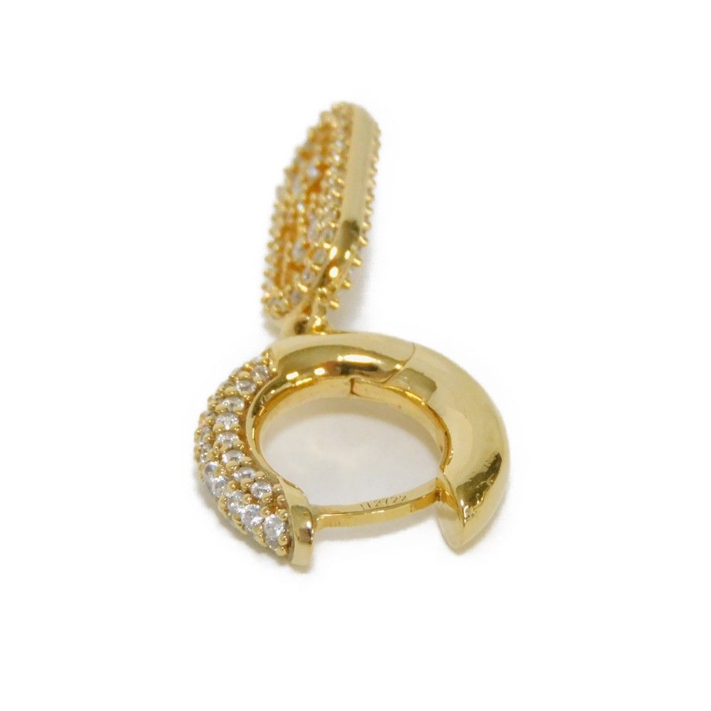 FENDI フェンディ オーロック ブロンズ ストラス フープ スウイング  