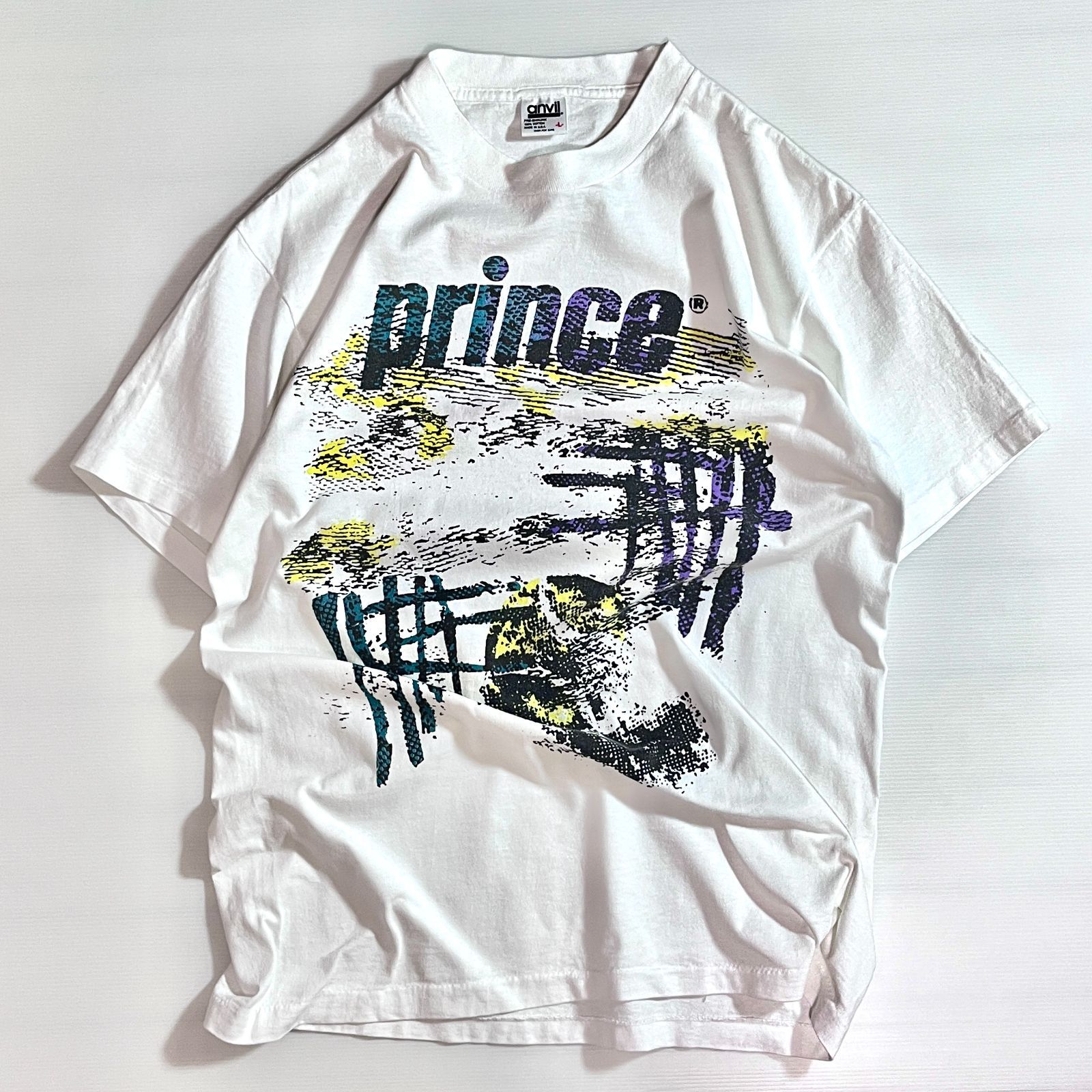 美品 90s USA製 anvil PRINCE アンビル プリンス ロゴプリントTシャツ 