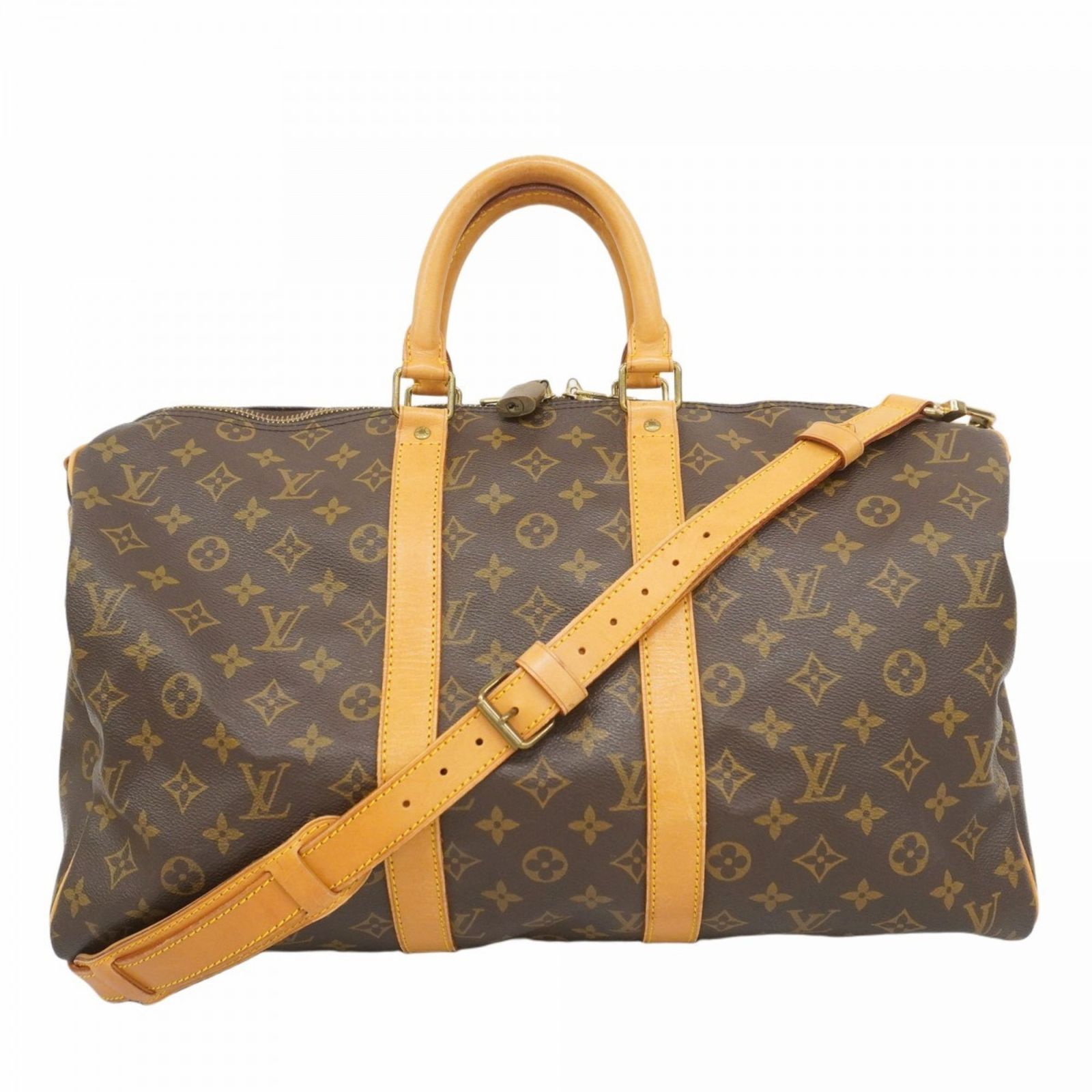 ルイ ヴィトン Louis Vuitton ルイ ヴィトン ボストンバッグ モノグラム キーポルバンドリエール45 M41418 ブラウンメンズ レディース