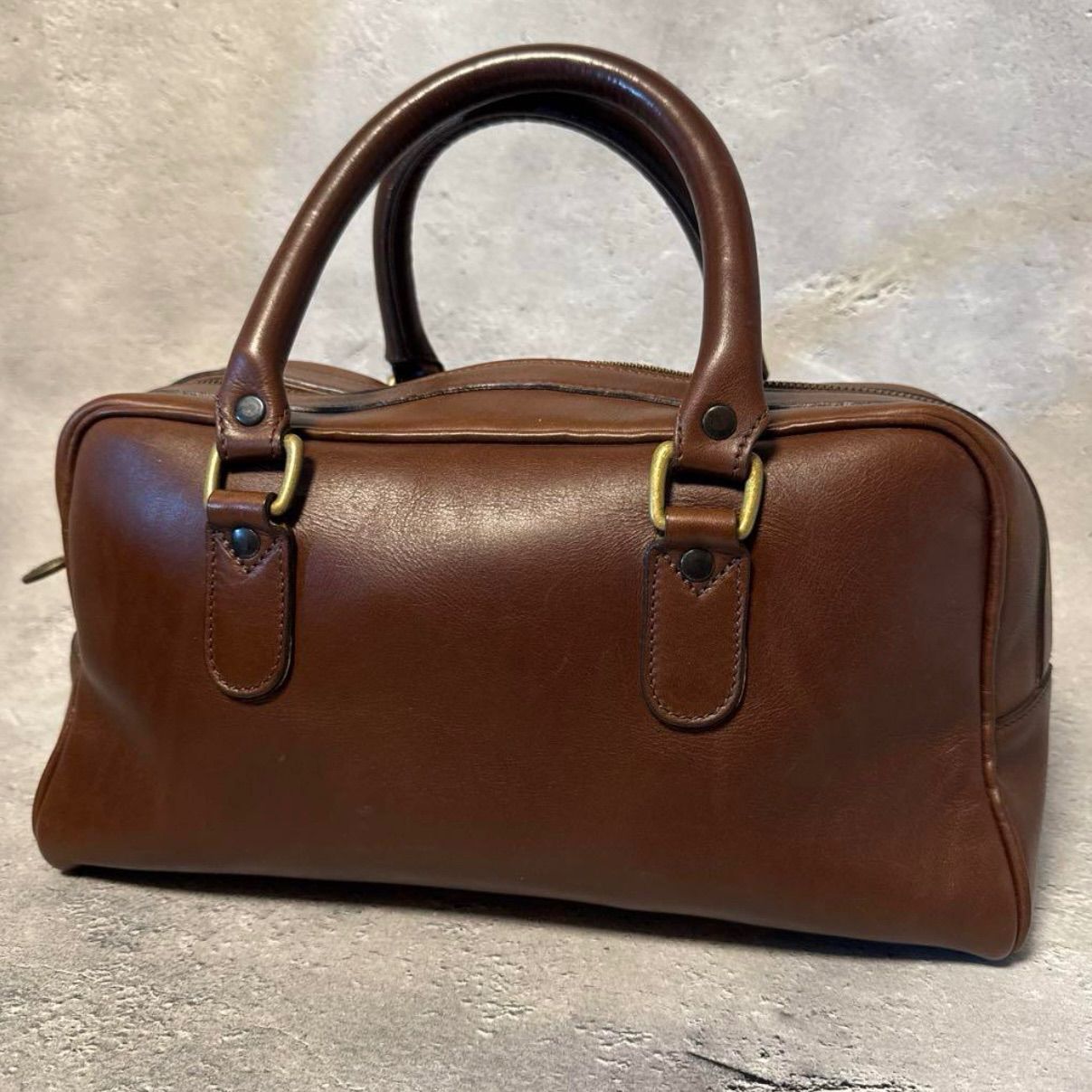 美品✨TUSTING タスティング ミニボストンバッグ ブラウン レザー 459