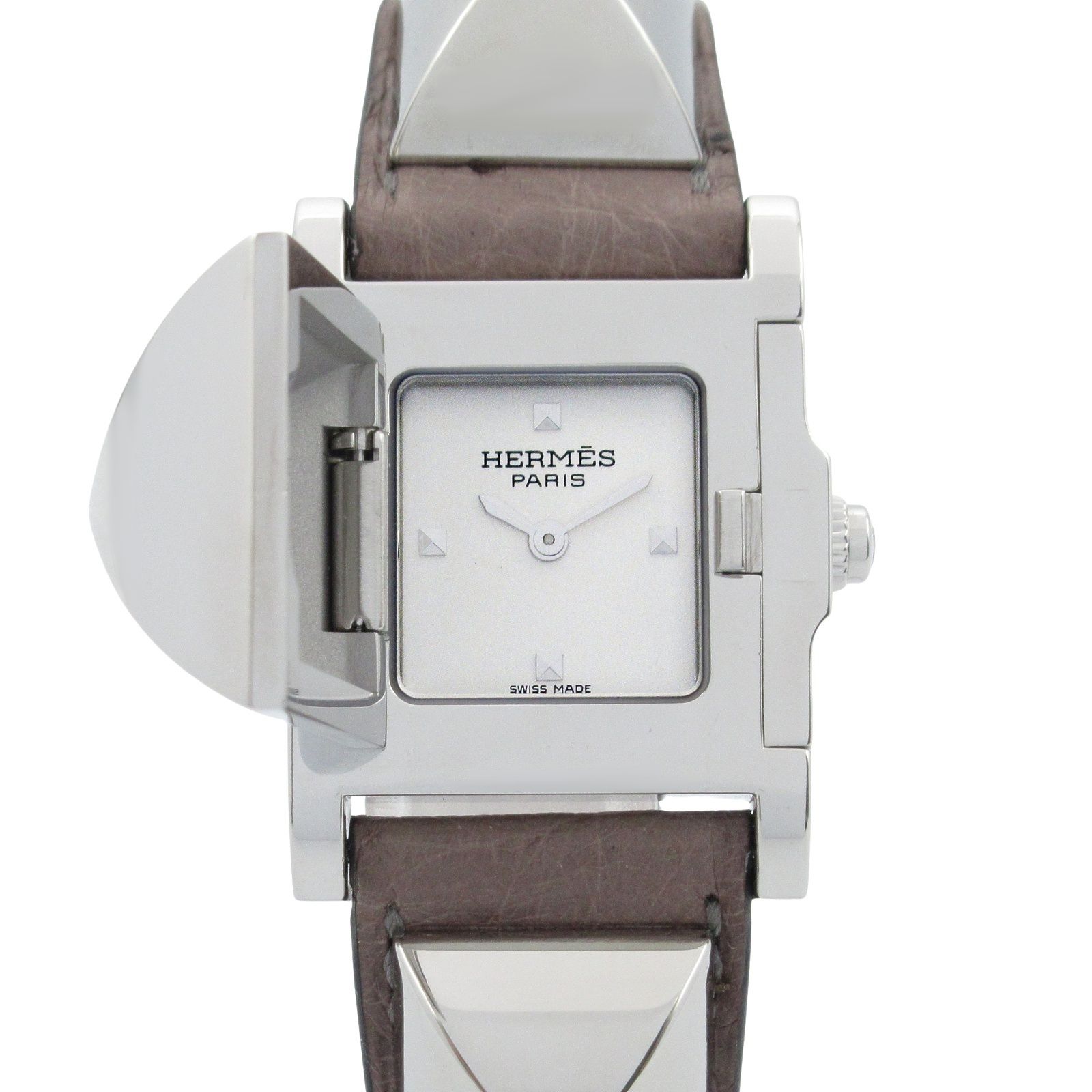 HERMES エルメス PU2.210 プルマン 腕時計 ステンレススチール