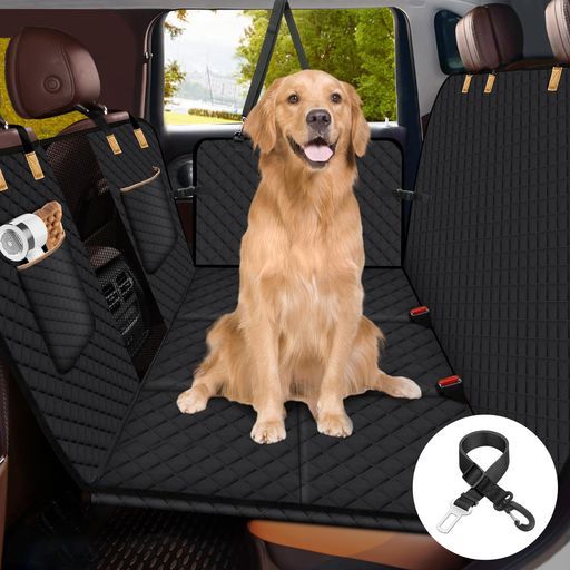犬用品 Lekesky犬用ドライブシート全車種-後部座席可視メッシュ窓6