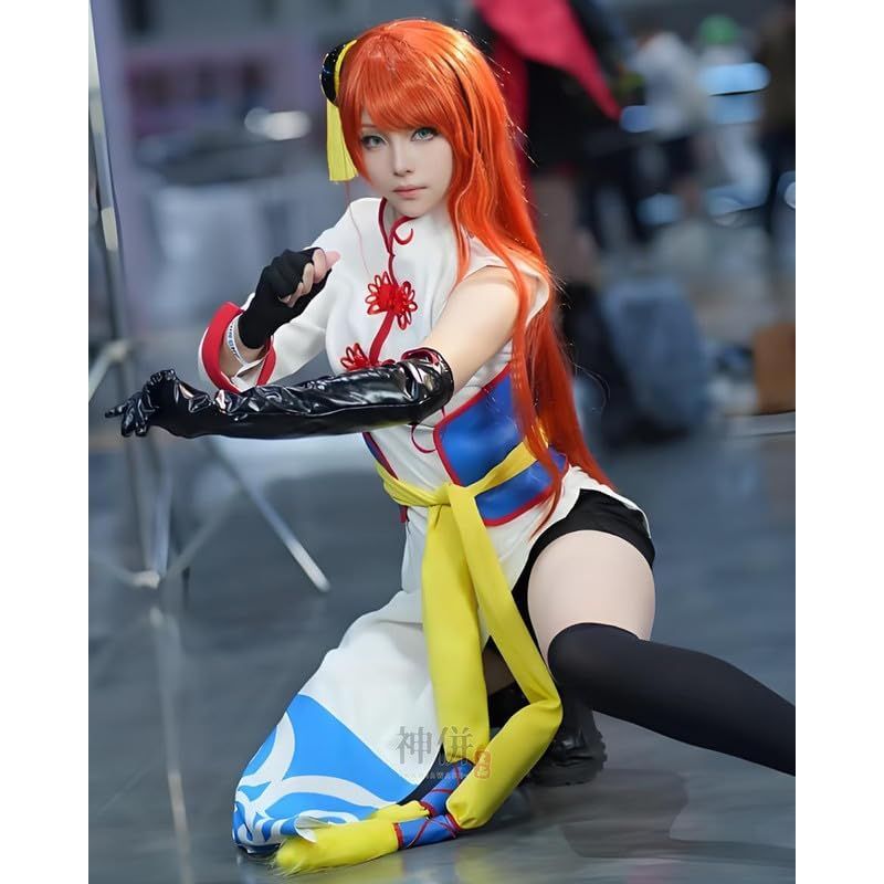 銀魂　神楽コスプレ Amazon.co.jp: 銀魂 神楽 コスプレ衣装 制服 ウイッグ 古風 演出