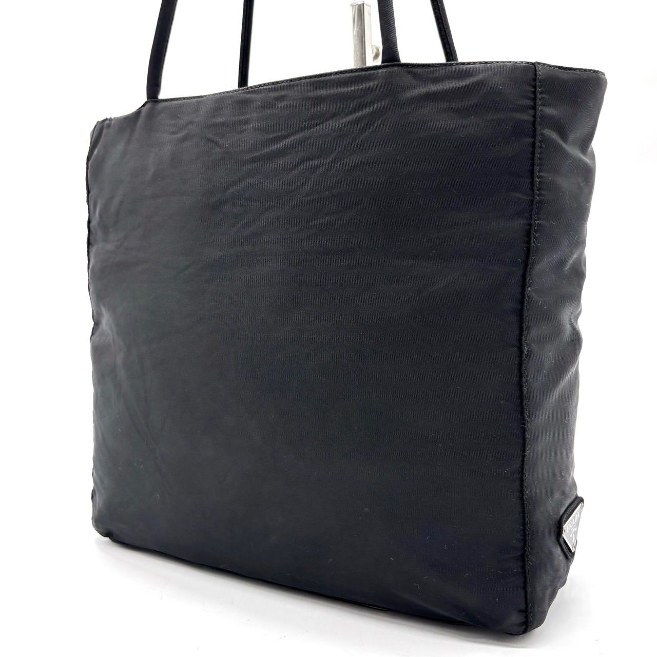 良品】 PRADA プラダ トートバッグ ハンドバッグ A4収納 大容量 三角 