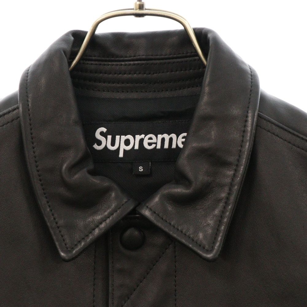 SUPREME (シュプリーム) 18AW Leather Trucker Jacket レザー