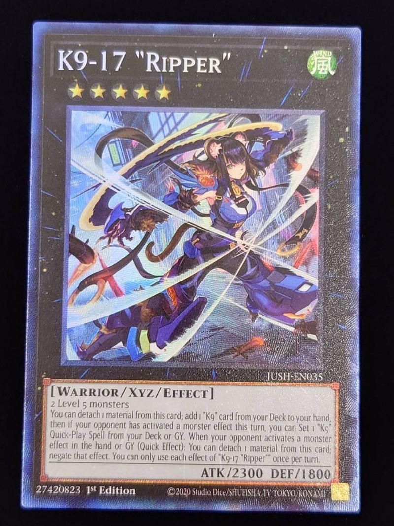 遊戯王 英語版 北米版 K9-17号リッパー コレクターズレア 1st