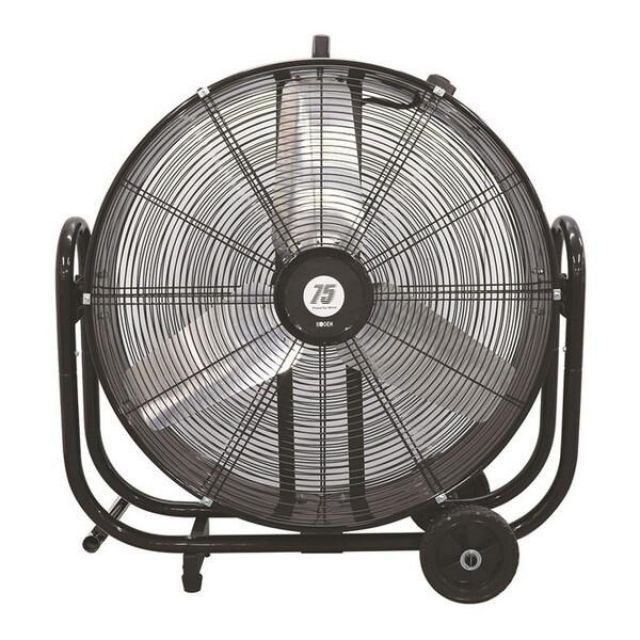 広電 KFZ752風洞型工業扇 75cm 送風機 全閉式モーター タイヤ付 大風量 工場扇 扇風機 熱中症対策 熱中症予防 送風 換気